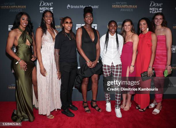 Monique Billings, Cheyenne Parker, Crystal Bradford, Elizabeth Williams, Tiffany Hayes, Blake Dietrick, Jaylyn Agnew and Brittany Brewer attend the...