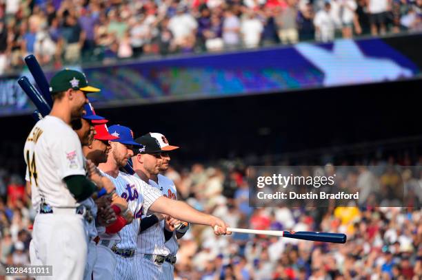 Joey Gallo of the Texas Rangers, Juan Soto of the Washington Nationals, Matt Olson of the Oakland Athletics, Pete Alonso of the New York Mets,...