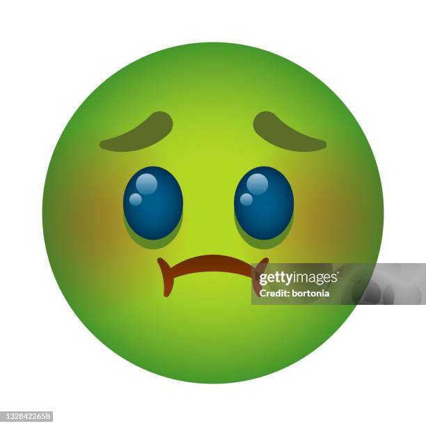 nauseous emoji icon - suspicious activity icon stock illustrations