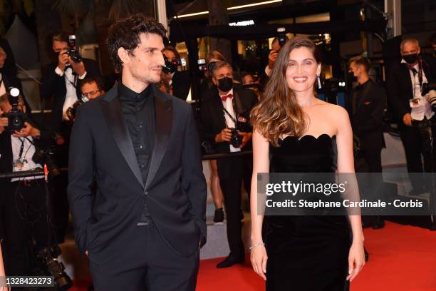 Louis Garrel and Laetitia Casta attend the "Bac Nord" screening during the 74th annual Cannes Film Festival on July 12, 2021 in Cannes, France.