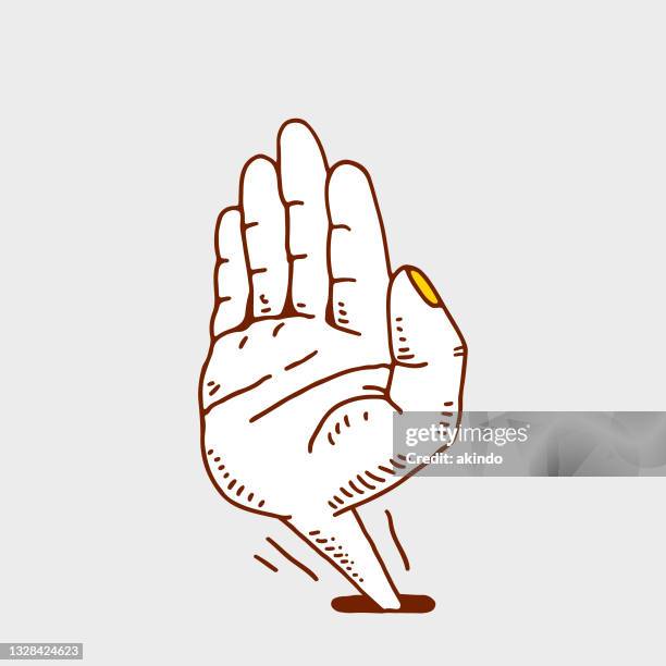 stop - high five isolated stock illustrations