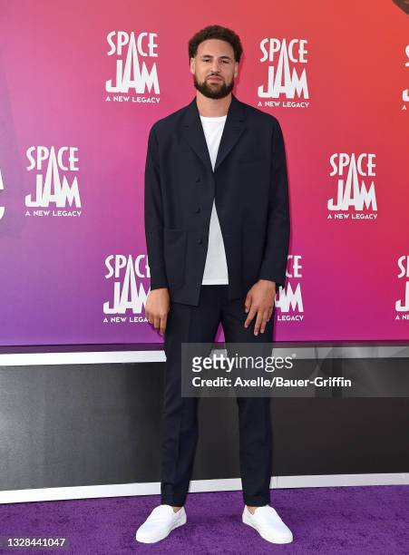 Klay Thompson attends the Premiere of Warner Bros "Space Jam: A New Legacy" at Regal LA Live on July 12, 2021 in Los Angeles, California.