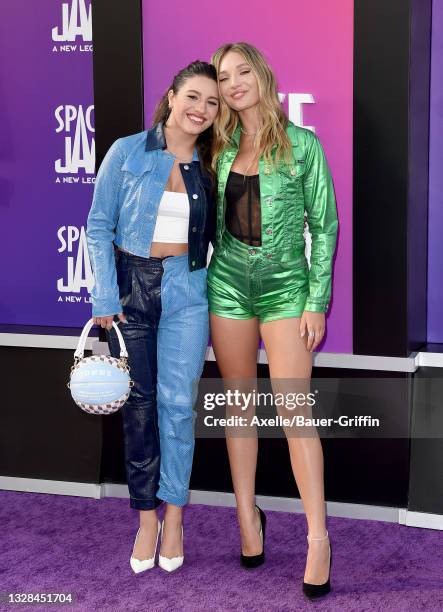 MacKenzie Ziegler and Maddie Ziegler attend the Premiere of Warner Bros "Space Jam: A New Legacy" at Regal LA Live on July 12, 2021 in Los Angeles,...