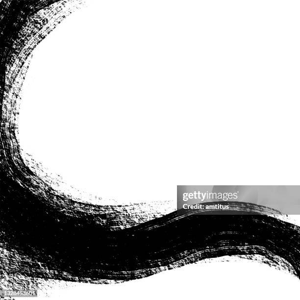 rough brush - curve stock illustrations