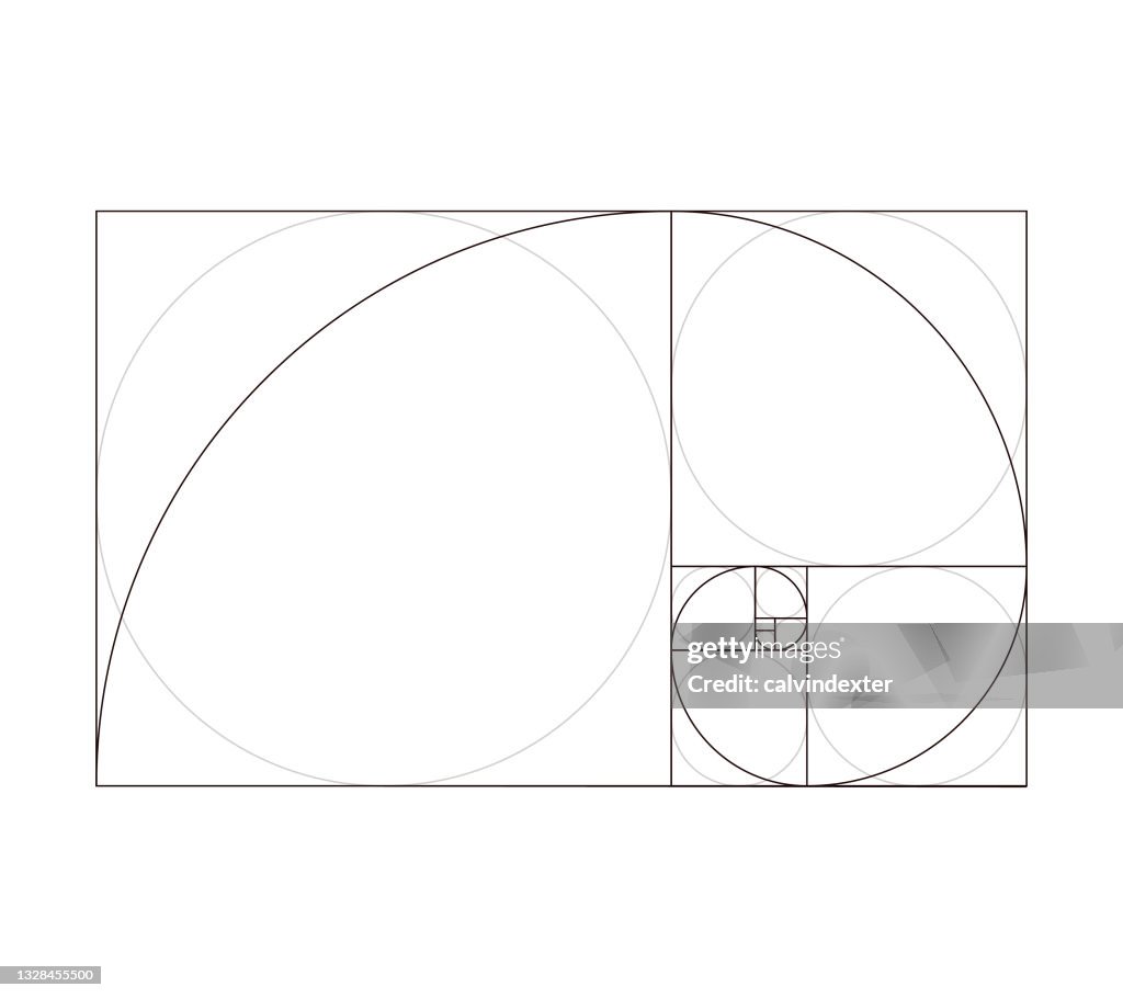 Pattern Design Fibonacci Golden Ratio Fibonacci Pattern Design Template High-Res Vector Graphic ...