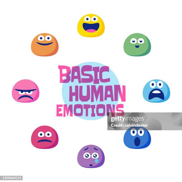 ilustrações, clipart, desenhos animados e ícones de emoticons emoticons emoticons emoticons emoticons essenciais e mais importantes emoções humanas - fear