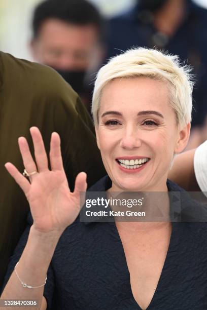 Chulpan Khamatova attends the "Petrov's Flu" photocall during the 74th annual Cannes Film Festival on July 13, 2021 in Cannes, France.