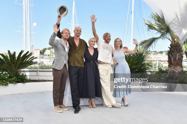 Producer Ilya Stewart, Yury Kolokolnikov, Chulpan Khamatova, Ivan Dorn and Yulia Peresild attend the "Petrov's Flu" photocall during the 74th annual...