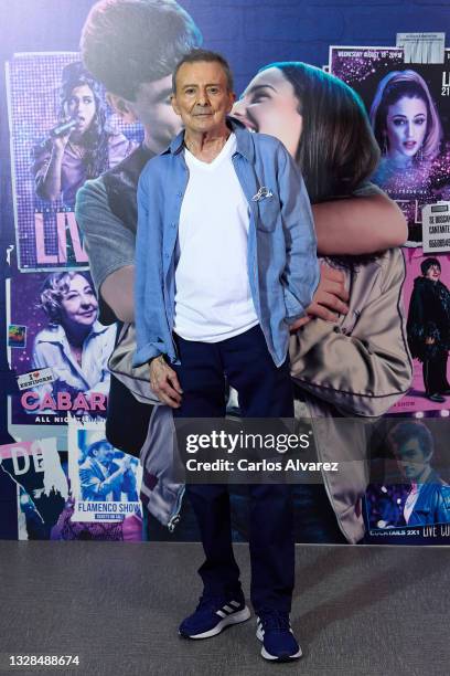 Actor Juan Diego attends 'Cover' photocall at Universal Music on July 13, 2021 in Madrid, Spain.