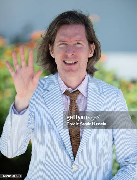 Wes Anderson attends the "The French Dispatch" photocall during the 74th annual Cannes Film Festival on July 13, 2021 in Cannes, France.