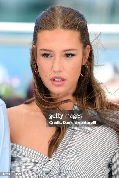 Adèle Exarchopoulos attends the "Bac Nord" photocall during the 74th annual Cannes Film Festival on July 13, 2021 in Cannes, France.