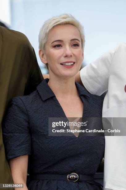 Chulpan Khamatova attends the "Petrov's Flu" photocall during the 74th annual Cannes Film Festival on July 13, 2021 in Cannes, France.