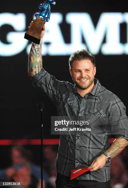 Rockstar Games/ Rockstar San Diego accept the Video Game of The Year award onstage during Spike TV's "2010 Video Game Awards" held at the LA...