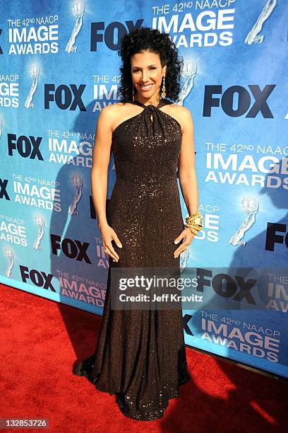 Actress Wendy Davis arrives at the 42nd Annual NAACP Image Awards held at The Shrine Auditorium on March 4, 2011 in Los Angeles, California.