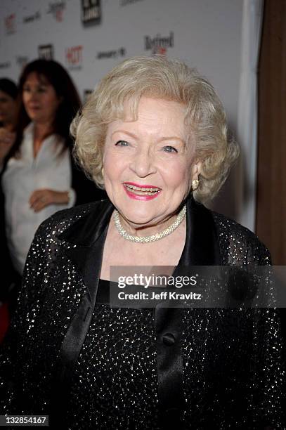 Betty White attends TV Land's "Hot In Cleveland" and "Retired At 35" Premiere Party at Sunset Tower on January 10, 2011 in West Hollywood, California.