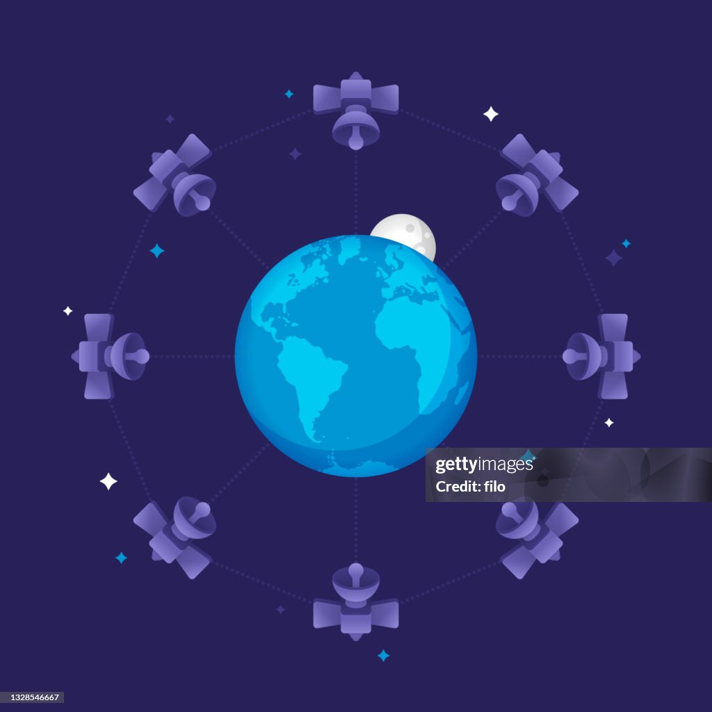 Satellite Network Earth