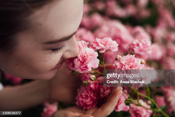 Smelling Roses Inbloom 1,017 Beautiful Woman Smelling Roses Stock Photos, High-Res Pictures ...