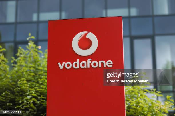 Vodafone photographed on July 12, 2021 in Berlin, Germany.