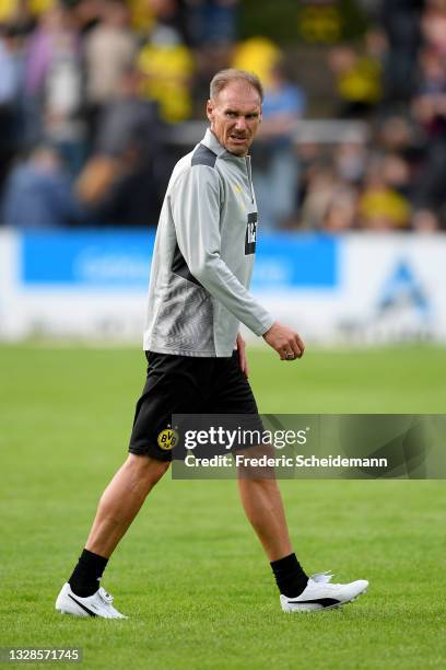 Assistance coach Alexander Zickler of Dortmund on July 13, 2021 in Giessen, Germany.