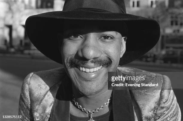 Jamaican-born British singer and songwriter Errol Brown , frontman of the soul and funk band Hot Chocolate, UK, 18th December 1974.