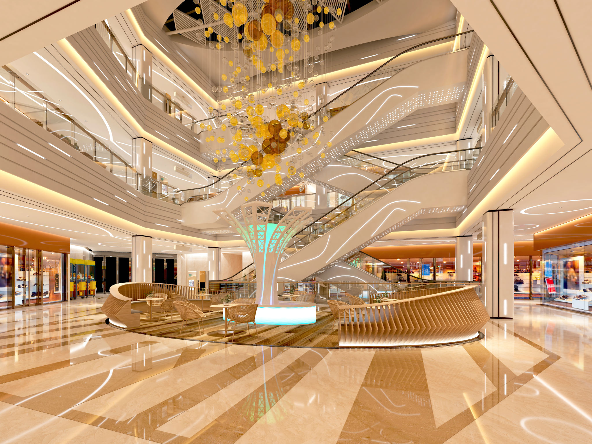 luxury shopping mall