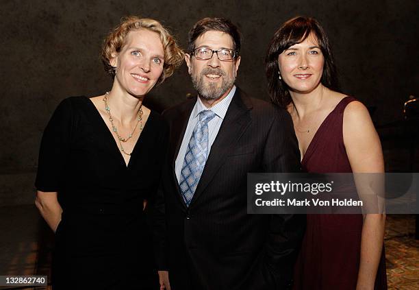 Melissa James Gibson, James Steingberg and Lisa D'Amour attend The 2011 Steinberg Playwright "Mimi" Awards presented by The Harold and Mimi Steinberg...