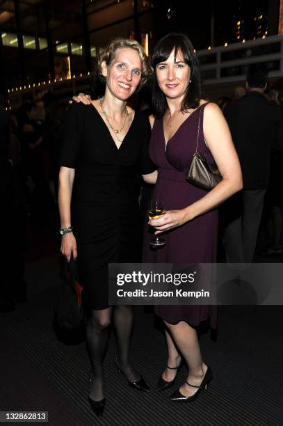 Melissa James Gibson and Lisa D' Amour attend The 2011 Steinberg Playwright "Mimi" Awards presented by The Harold and Mimi Steinberg Charitable Trust...