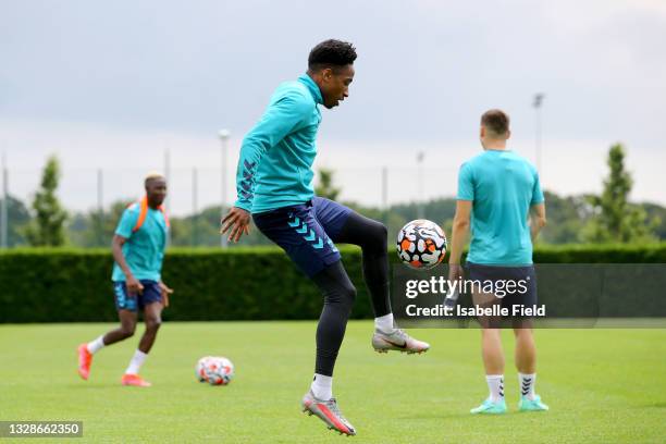 Kyle Walker-Peters during pre-season training session at Staplewood Complex on July 13, 2021 in Southampton, England.