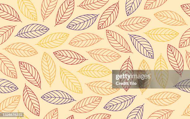 シームレス秋の秋の葉の背景 - 舞う点のイラスト素材／クリップアート素材／マンガ素材／アイコン素材
