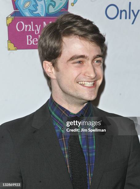 Actor Daniel Radcliffe attends the 12th Annual Make Believe on Broadway gala at the Shubert Theatre on November 14, 2011 in New York City.