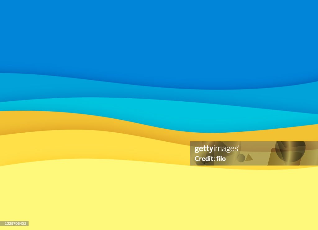 Layered Waves Background Abstract