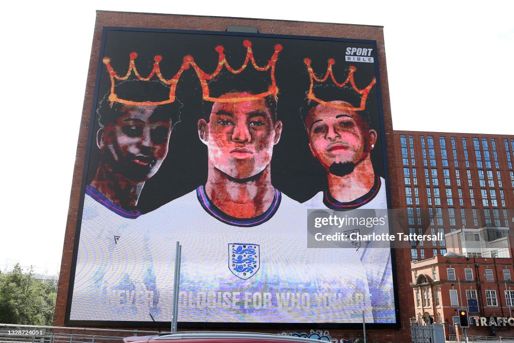 New Digital Mural Of The Three Black Footballers Racially Abused After England Lost The Euro's Final Is Unveiled