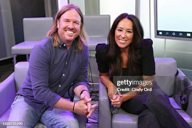 Hoda Kotb hosts a TODAY Show Radio event with Magnolia's Chip and Joanna Gaines at SiriusXM Studios on July 14, 2021 in New York City.