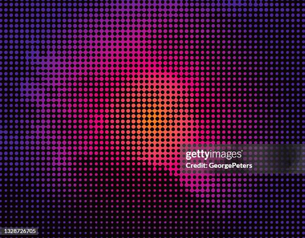 dot halftone pattern of clouds - colored smoke explosion stock illustrations