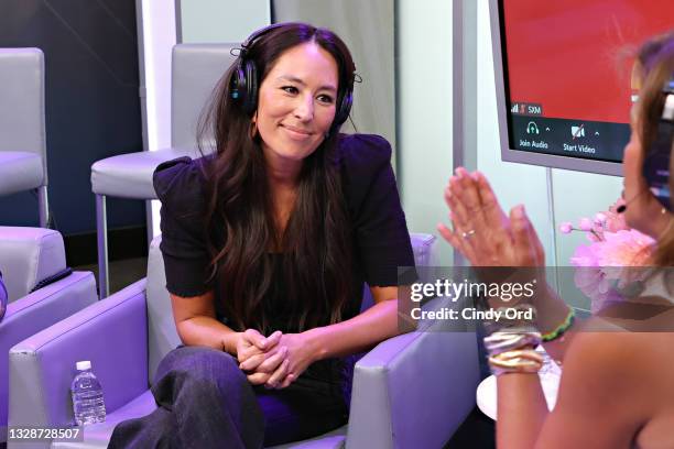 Hoda Kotb hosts a TODAY Show Radio event with Magnolia's Chip and Joanna Gaines at SiriusXM Studios on July 14, 2021 in New York City.