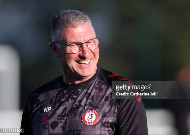 Nigel Pearson manager of Bristol City during the Pre-Season Friendly match between Bristol City and Celtic at The Robins High Performance Centre on...