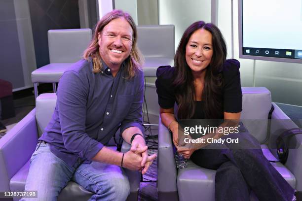 Hoda Kotb hosts a TODAY Show Radio event with Magnolia's Chip and Joanna Gaines at SiriusXM Studios on July 14, 2021 in New York City.