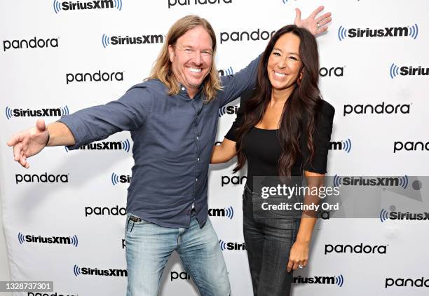 Hoda Kotb hosts a TODAY Show Radio event with Magnolia's Chip and Joanna Gaines at SiriusXM Studios on July 14, 2021 in New York City.