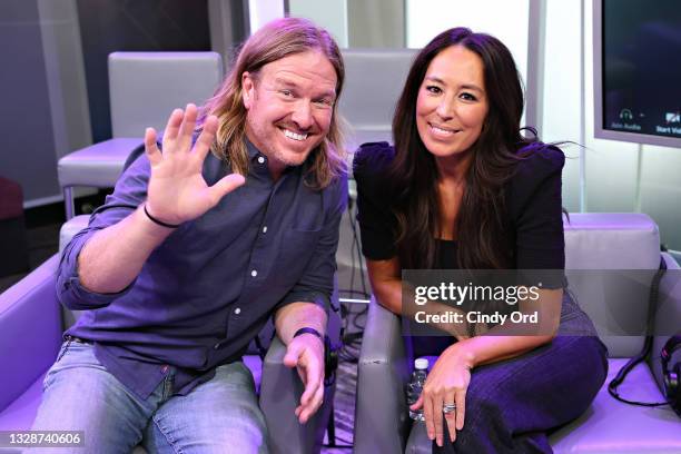 Hoda Kotb hosts a TODAY Show Radio event with Magnolia's Chip and Joanna Gaines at SiriusXM Studios on July 14, 2021 in New York City.