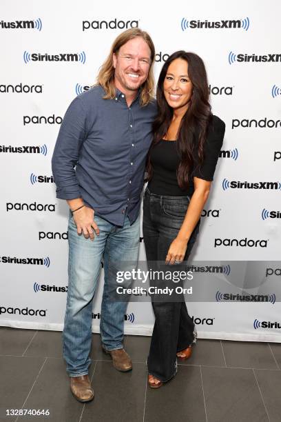 Hoda Kotb hosts a TODAY Show Radio event with Magnolia's Chip and Joanna Gaines at SiriusXM Studios on July 14, 2021 in New York City.