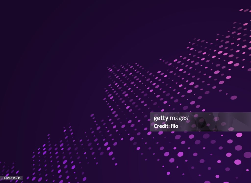 Abstract Blend Modern Tech Dots Background