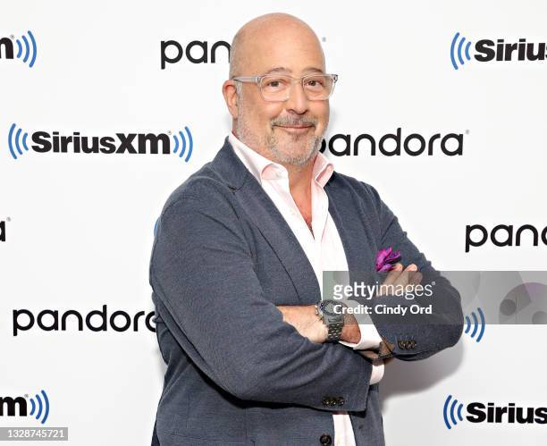 Andrew Zimmern visits the SiriusXM Studios on July 14, 2021 in New York City.