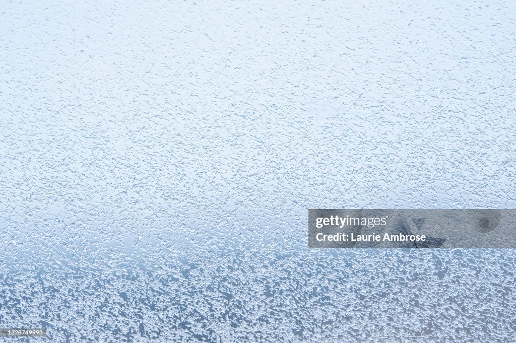 Ice on window