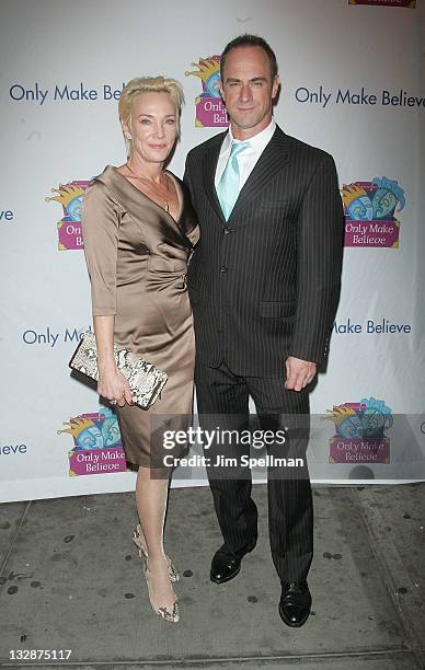 Sherman Meloni and actor Chris Meloni attend the 12th Annual Make Believe on Broadway gala at the Shubert Theatre on November 14, 2011 in New York...