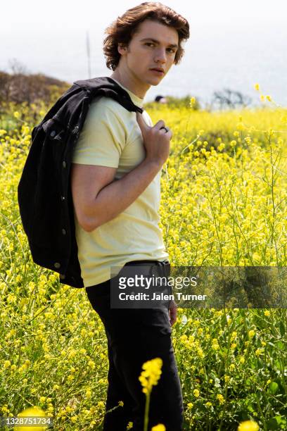 Actor Joel Courtney poses for a portrait on April 9, 2019 in Los Angeles, California.