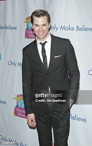 Actor Andrew Rannells attends the 12th Annual Make Believe on Broadway gala at the Shubert Theatre on November 14, 2011 in New York City.
