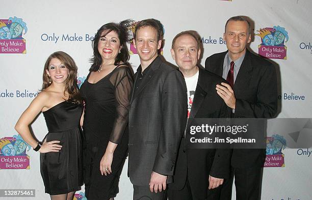 Cast of Forbidden Broadway attend the 12th Annual Make Believe on Broadway gala at the Shubert Theatre on November 14, 2011 in New York City.