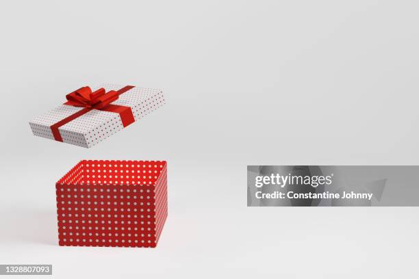 opened christmas concept gift box - christmas gift boxes stock pictures, royalty-free photos & images