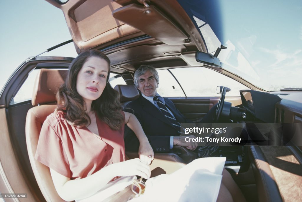 John DeLorean and his wife Cristina Ferrare