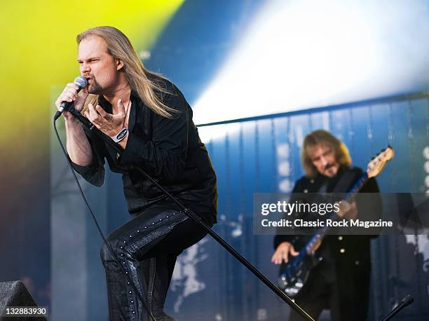 Jorn Lande of Heaven and Hell live on stage at High Voltage on July 24, 2010.